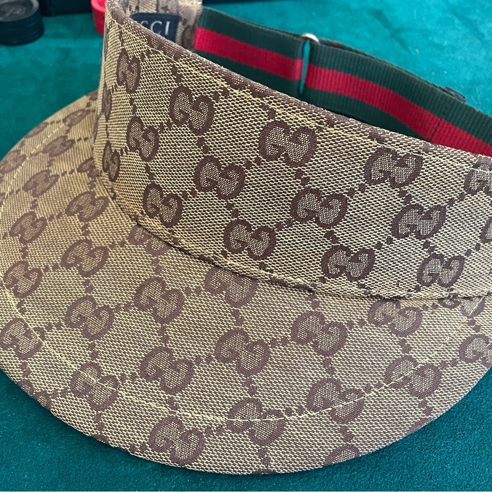 Gucci vintage visor.  1985 purchase in Milan gently worn.